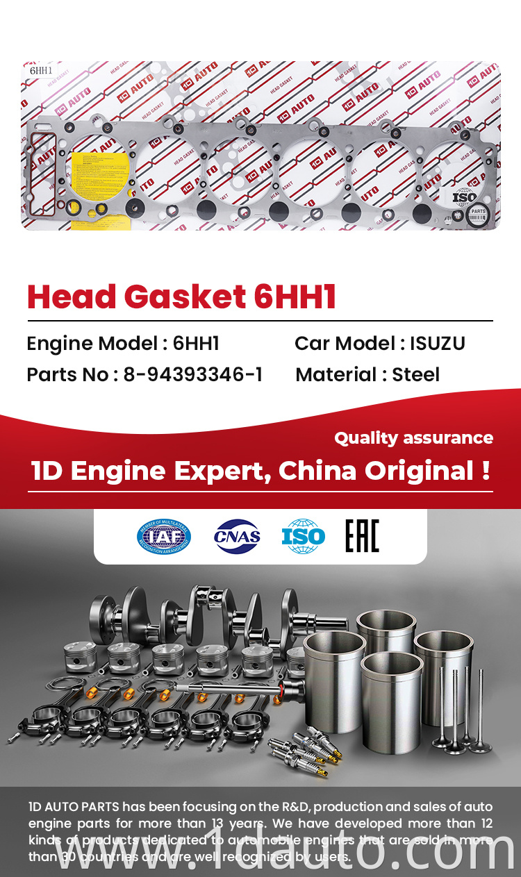 Head Gasket Kit for Isuzu 6hh1